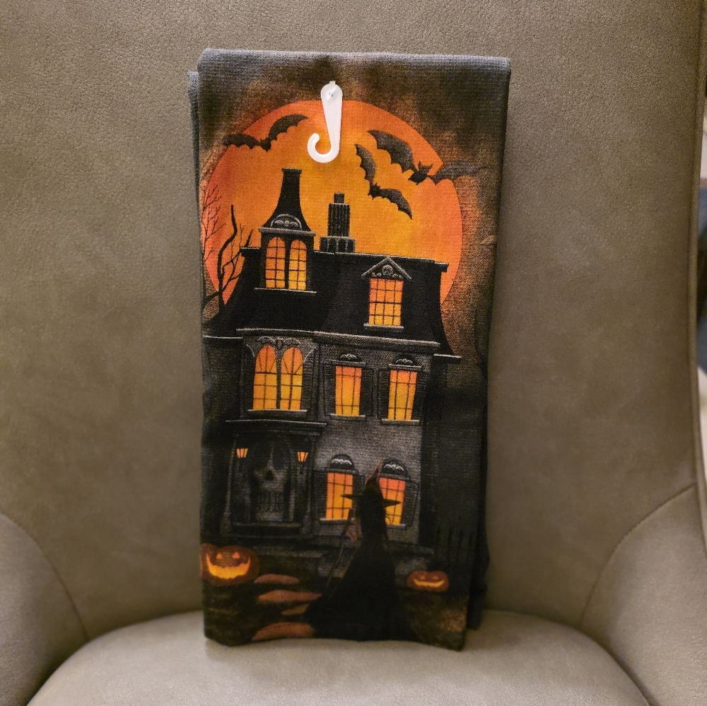 KayDee Designs Haunted House Witch Kitchen Hand Towels Halloween